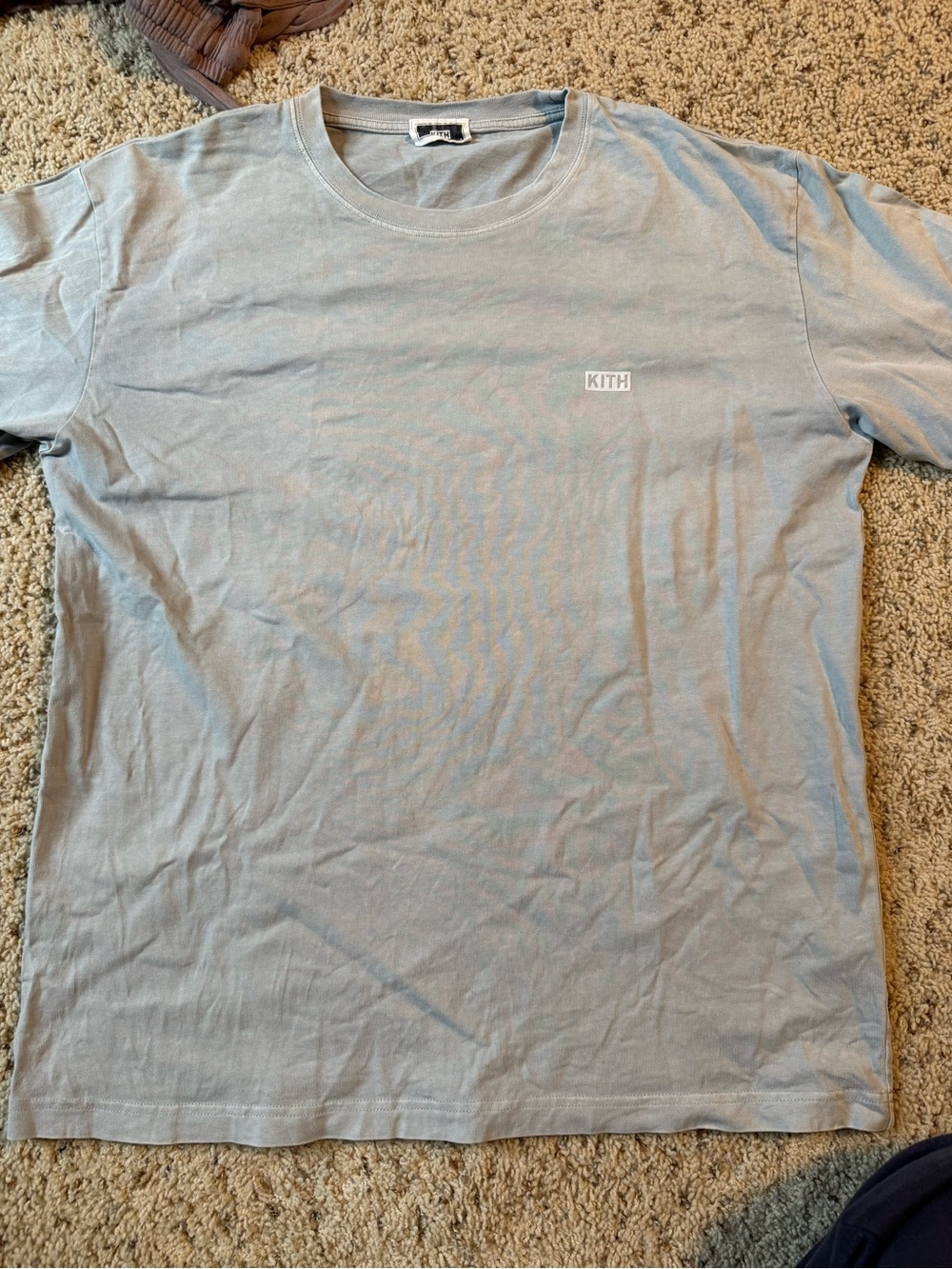 Kith Short-Sleeve Crew Tee in Light blue / grey